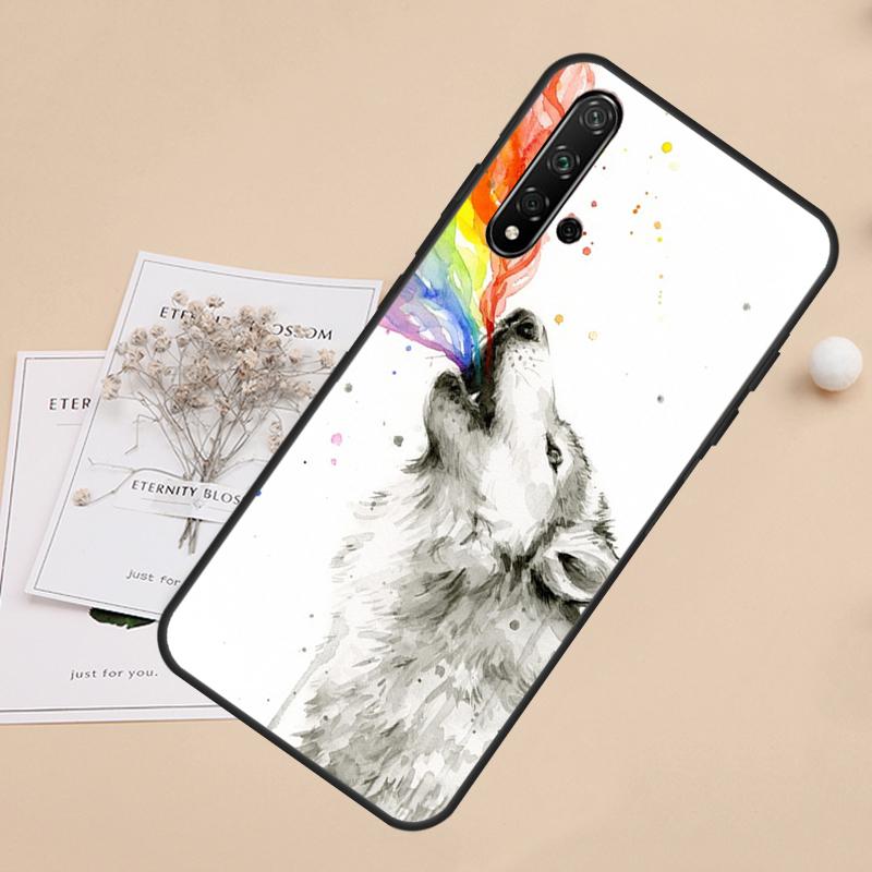 Animal Wolf For Huawei Nova 8i 7i 11i 12i 12s 9 10 SE Y60 Y61 Y70 Y72 Y73 Y90 Y91 P20 P40 P30 Lite Case