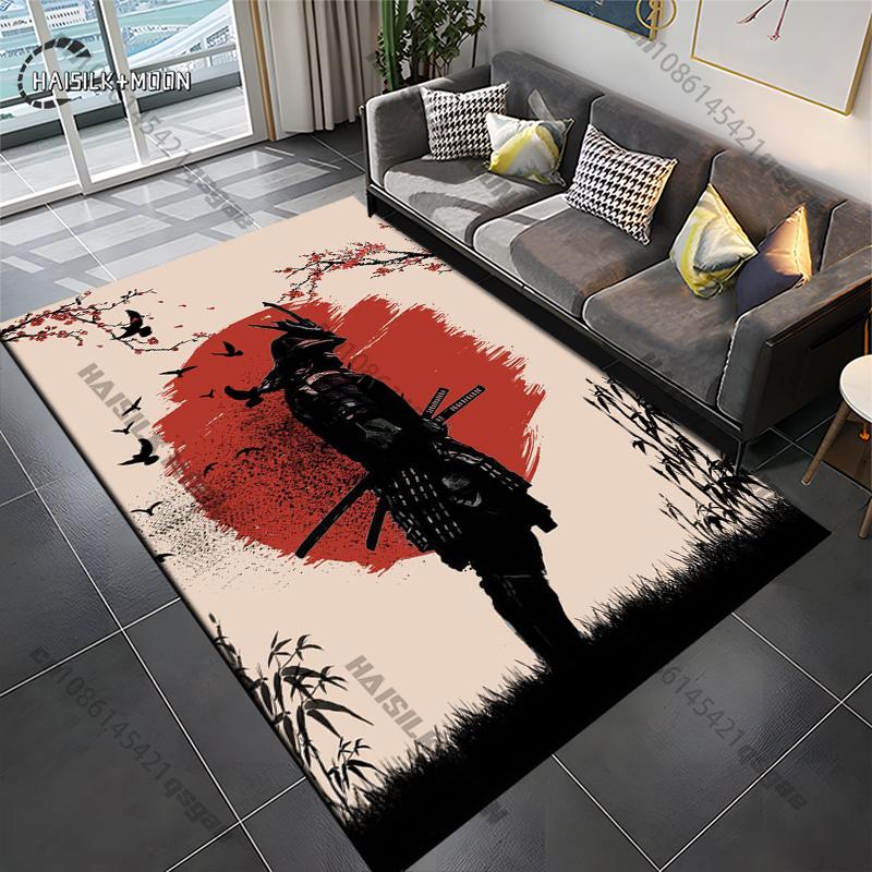 Samurai Spirits Teppe Yoga Stue Romdekor Barnas Krypematte Dørmatte Stue Områdeteppe Spill Vaskerom Gulvmatte