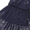 Aimeolkeu Button Pleated Skirt (Navy)