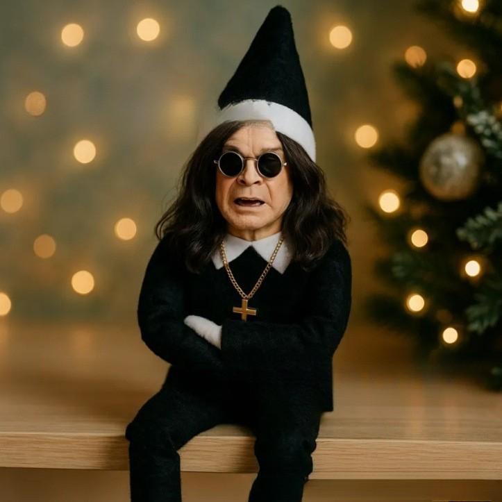 Oz Christmas Elf Doll Decoration With Removable Glasses For Holiday Home Decor