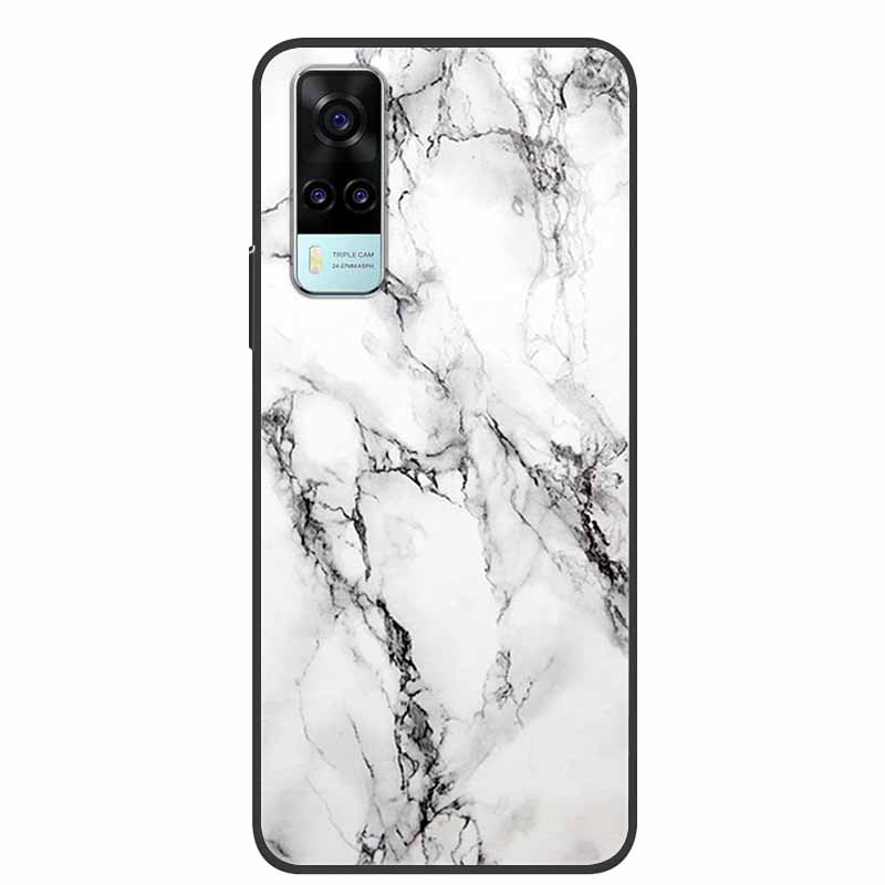 For Vivo Y31 Case Y53S Y11S Y12S V2026 Marble Soft TPU Silicone Protect Phone Cover For Vivo Y31 2021 Back Case Funda Y 31 Coque