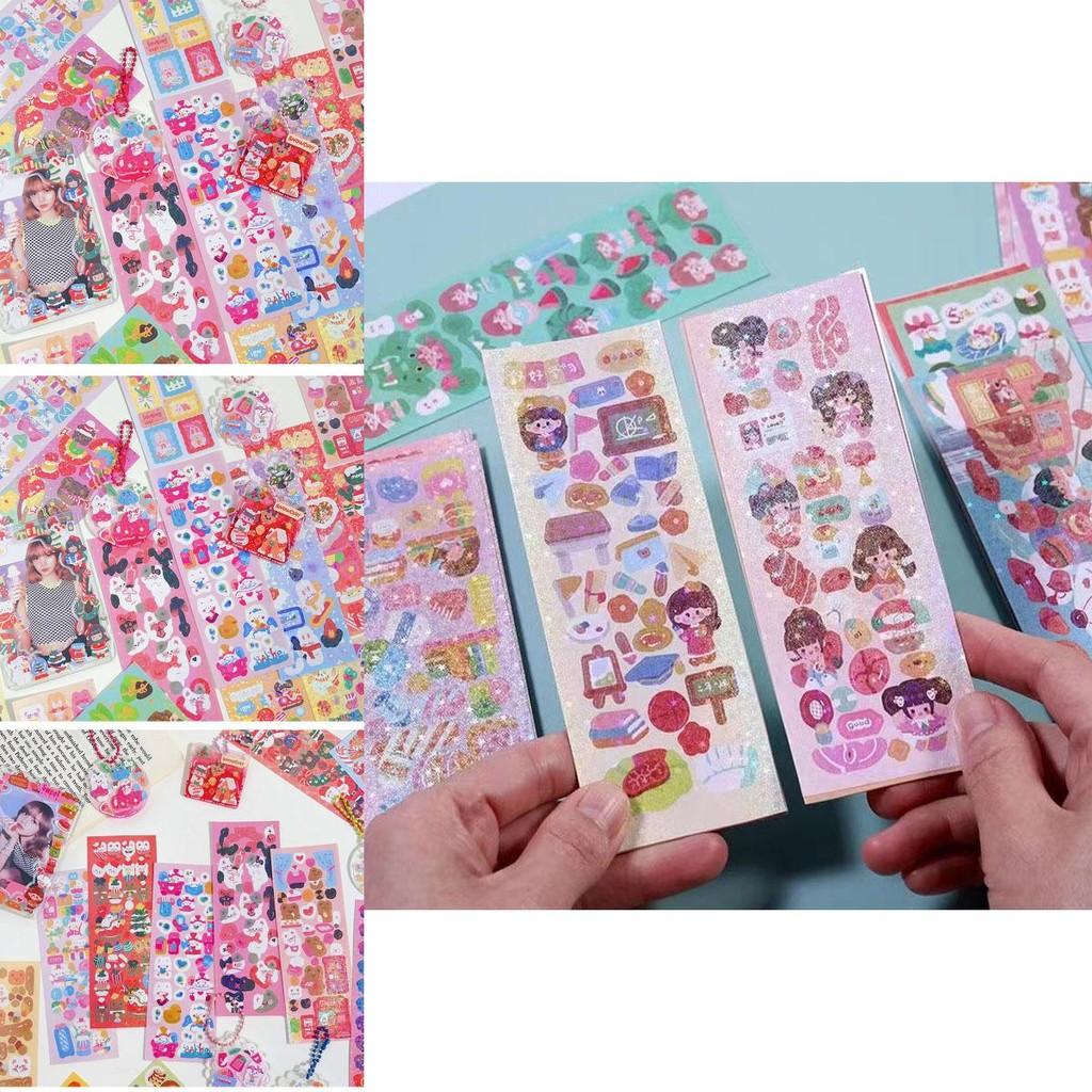 Adesivos de Estrelas a Laser DIY Fofos e Coloridos para Papelaria e Decoração Atacado