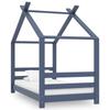 Children's Bed Frame Solid Pine Wood 70x140 Cm