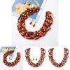 Africaninspired Wooden Bead Necklace And Earrings With Tassel For Summer Outings