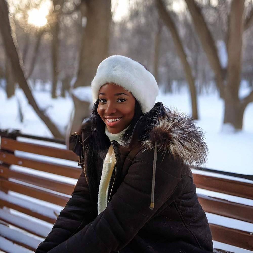 Solid Color Fluffy Plush Headband Wide Design Turban Hat Fashion Headwear Daily Wear