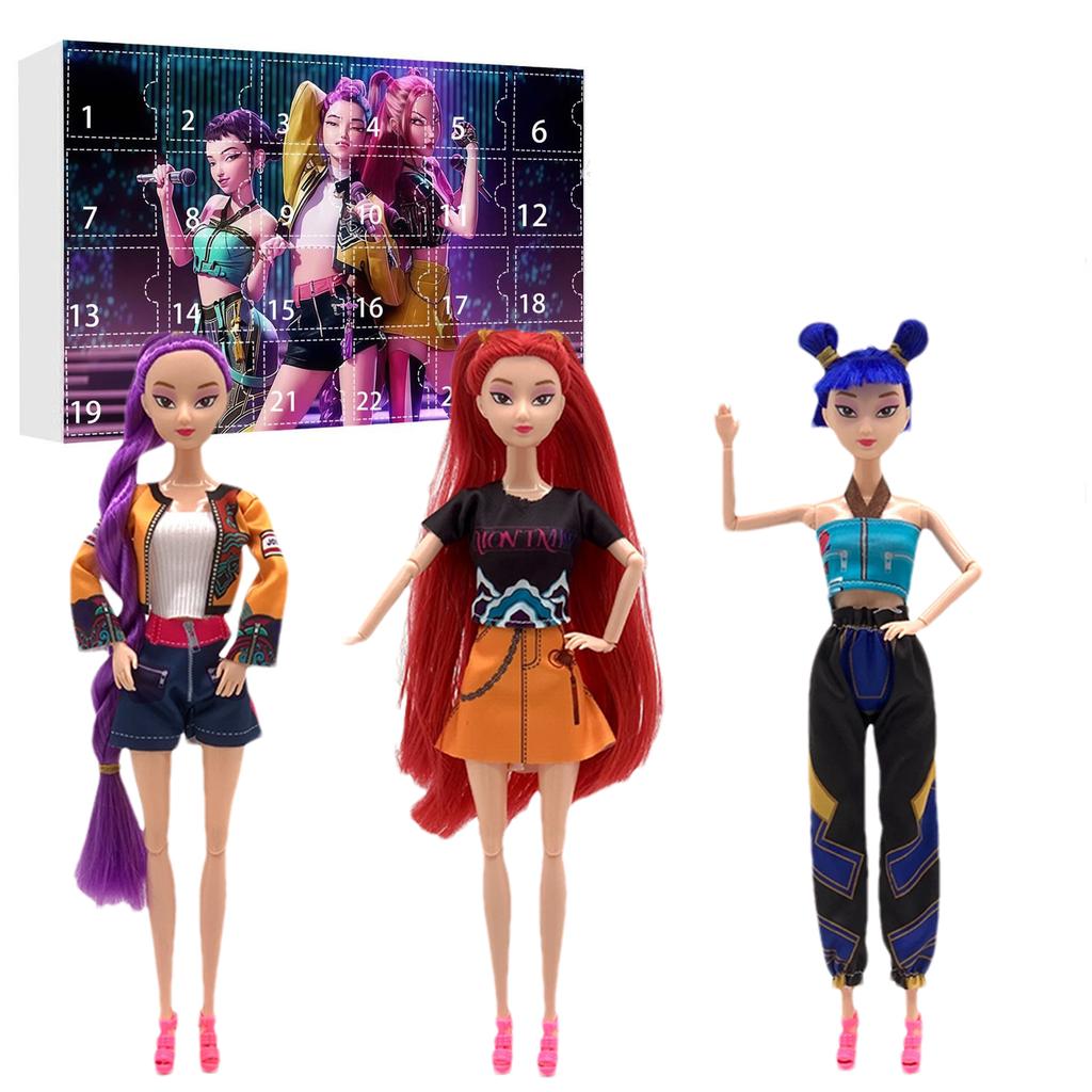 15cm Trendy Play 3 Fashionable K-POP Devil Hunter Vinyl Doll Doll Girl Toy Christmas Gift Birthday Gift Doll Hobby Collector