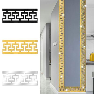 15x6cm Acrylic Mirror Sticker Adhesive Acrylic Material Mirror Wall Art Mirror Finish Self-Adhesive Mirror Wall Stickers