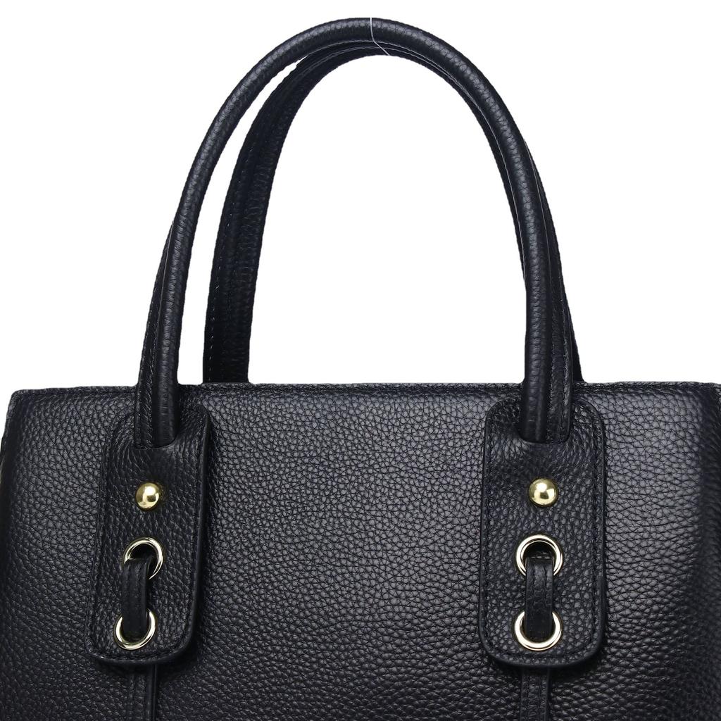 Cowhide Women's Bags, One-shoulder Messenger Bags, Portable Women's Bags, Fashionable Large-capacity Handbags.