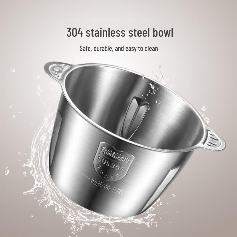 SUPOR 2.6L Stainless Steel Electric Meat Grinder & Food Processor CN plug (adapter included)
