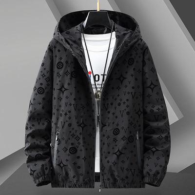 European Style Men's Hooded Casual Jacket - Youth Sun Protection Spring/Summer 2025 Collection