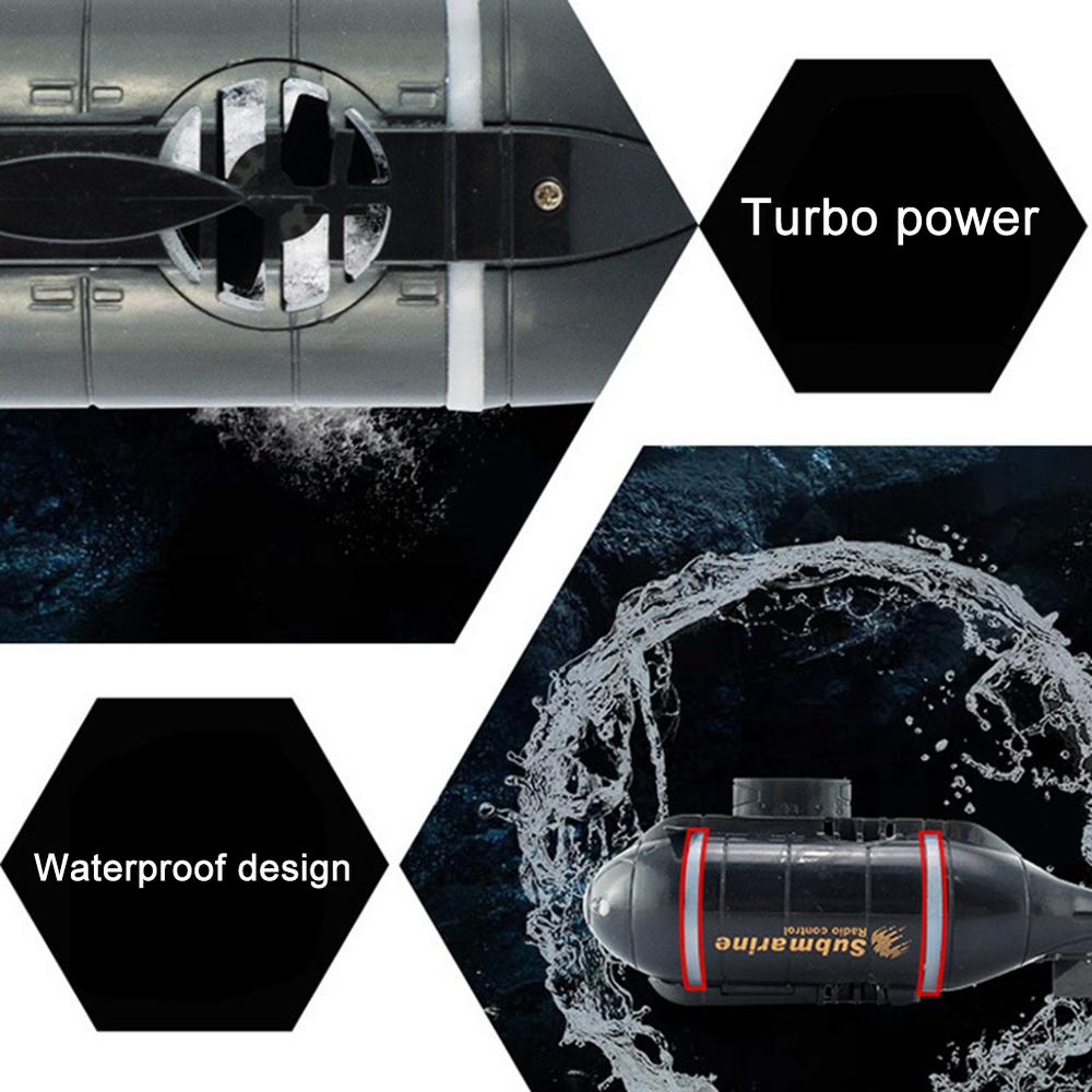 Mini Rc Submarine Speed Boat Wireless Remote Control Electric Boat Waterproof Diving Outdoor Kids Toys Simulation Model Gift Boy