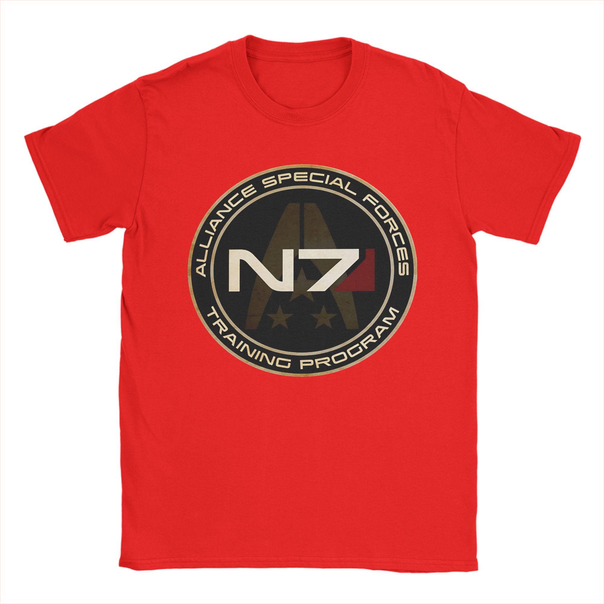 

Mass Effect N7 TShirt Couple Streetwear TShirts Summer O Neck Harajuku Tee Shirt Wholesale Oversize Tops S