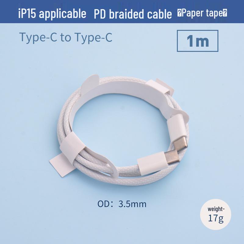 

PD60W Braided Fast Charging Cable for iPhone 17/15 Pro Max, Dual Type-C