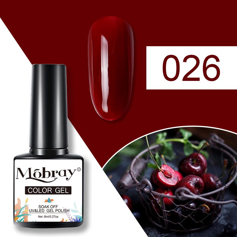 

Mobray 80 цветов гель-лак для ногтей 8 мл полуперманентный гель-лак замачиваемый УФ-гель для дизайна ногтей