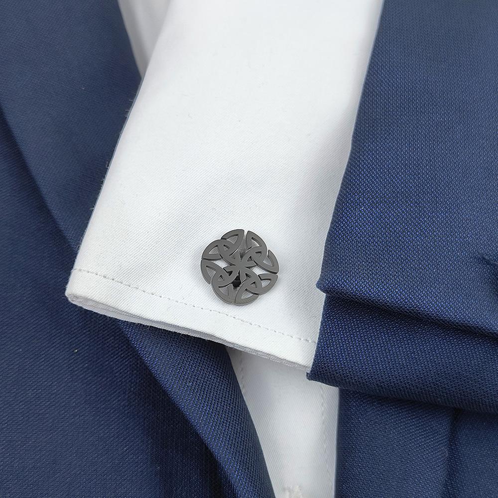 Broche Metálico de Nudo Celta Clásico, Insignia de Acero Inoxidable Símbolo de Arte para Traje de Hombre, Decoración de Moda para Chaqueta/Mochila.