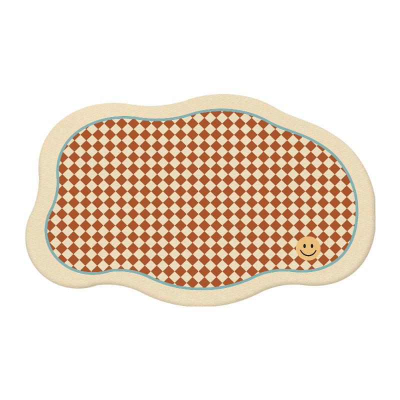 Toilette Rutschfeste Matte Badezimmertür Saugfähige Matte Schlafzimmerteppich Haushaltsmatte Toilette Toilettentürmatte