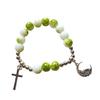 Adjustable Crosses Charm Beads Bracelets Fashionable Religious Jewelry for Men and Women
