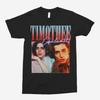 Timothee Chalamet T-Shirt für Unisex Damen Tolles T-Shirt Rundhals Kurze Ärmel Vintage 90er Ästhetik TV T-Shirt Oberteil Bekleidung Geschenk