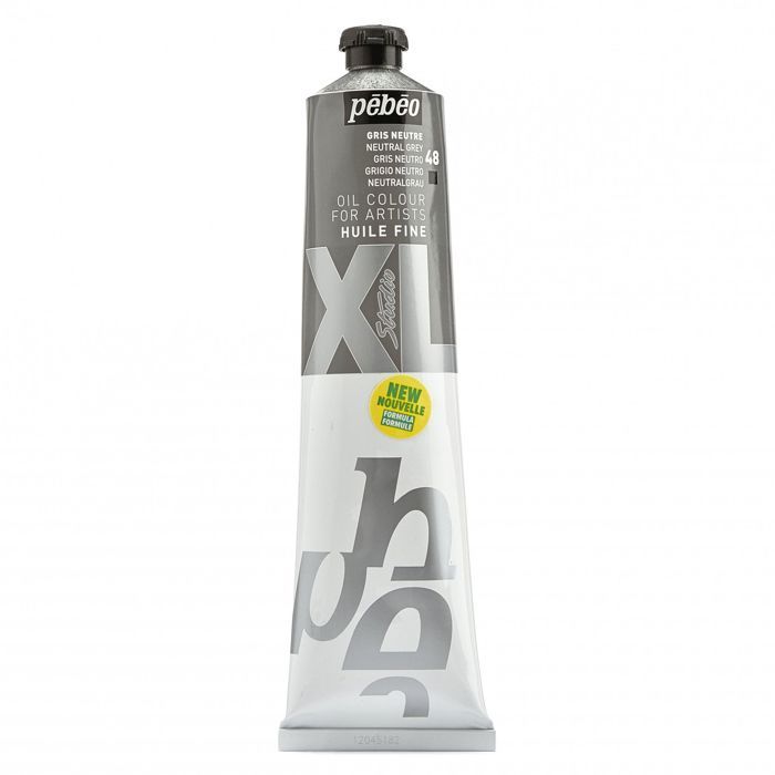 Peinture à l'huile - PEBEO - Sélection - Tube XL 200 ML - Gris Neutre - Séchage Rapide