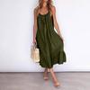 Women's Backless Strapless Dresses, Backless Loungewear Dress, Sleeveless, House Dress, Long Dress With Back Bow