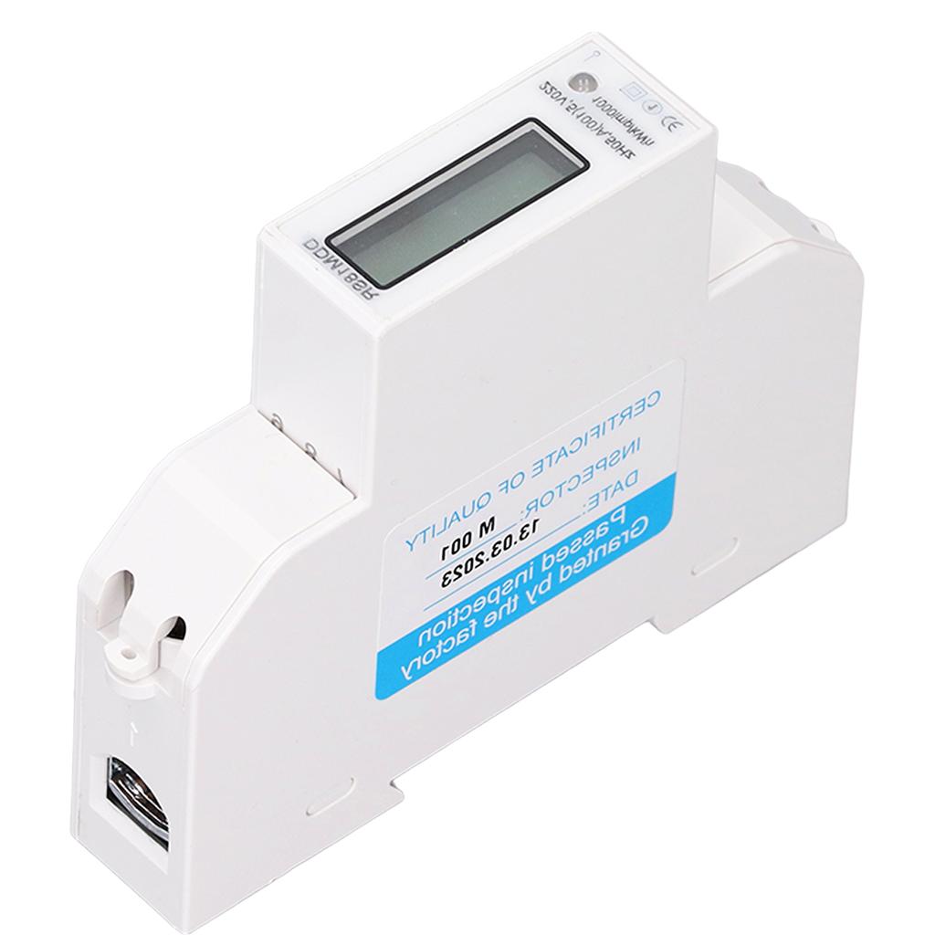 DC220V Electric Energy Meter LCD Display IP51 Waterproof Remote RS485 Single Phase Electricity Usage Monitor 5‑100A