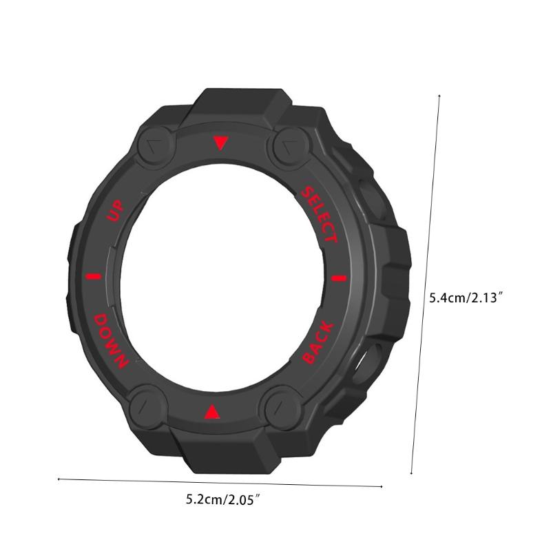 Suitable Fo A Mazfit for T Rex Pro for Smart Watch Protective Cover for Case Anti-Scratch Lightweight for Shell Frame 1P