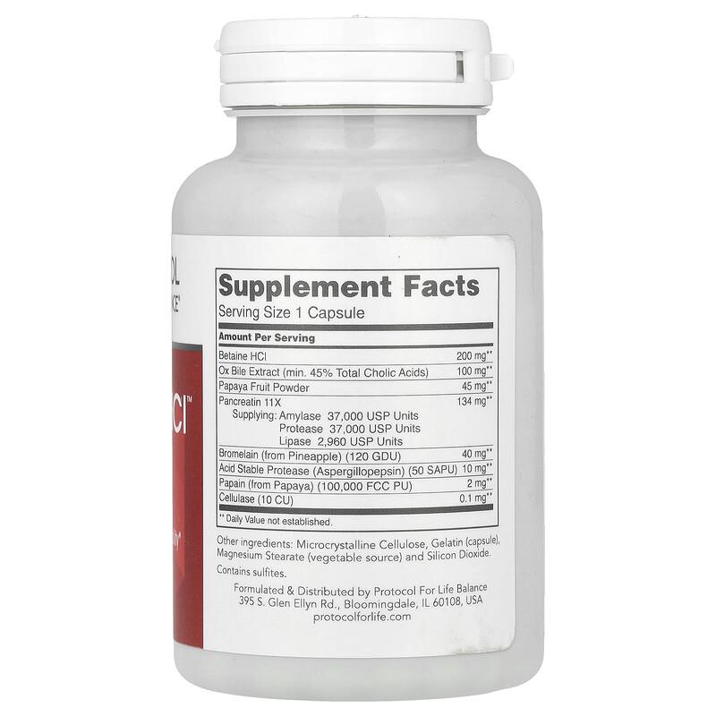 Enzymes-HCl™, 120 Capsules