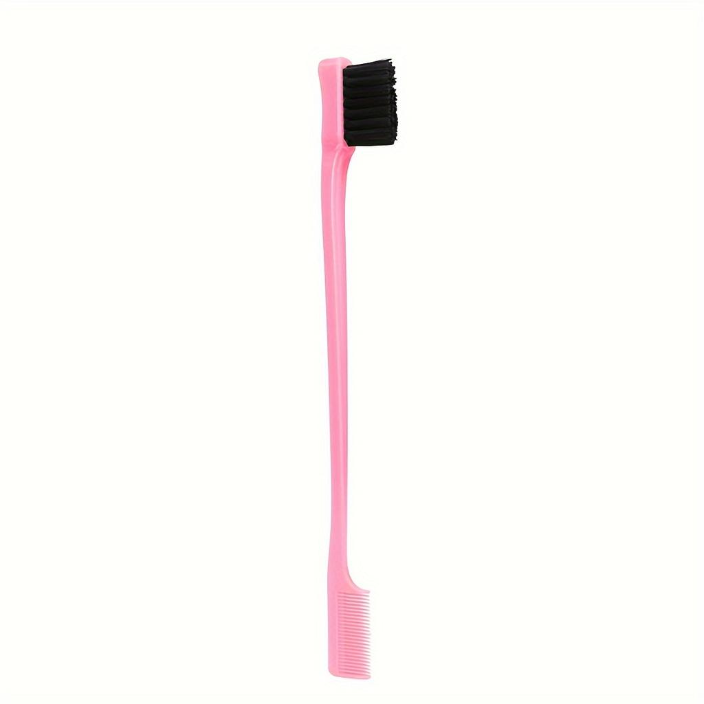 Multifunctional Double Headed Eyebrow Brush 1pc Edge Control Hair Comb Makeup Brush