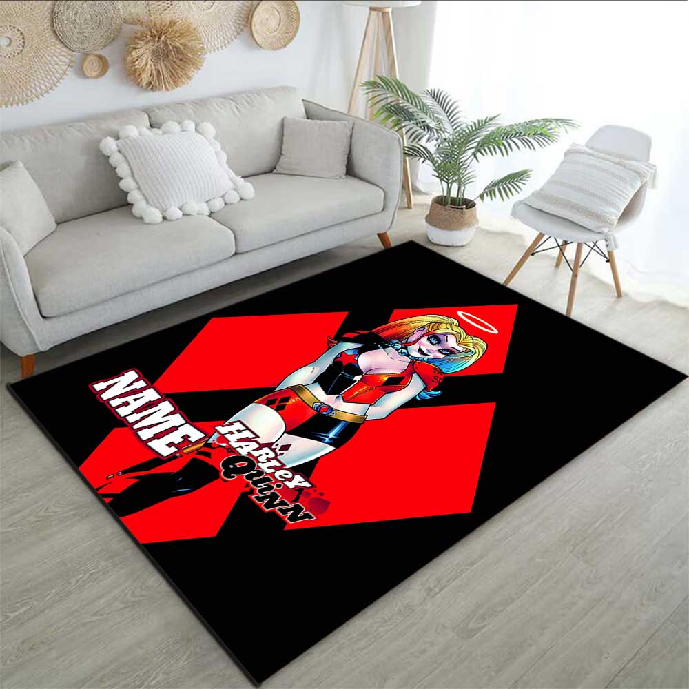 Warnermedia (2) Customize your name rug, office chair cushion, home bedroom living room gift.
