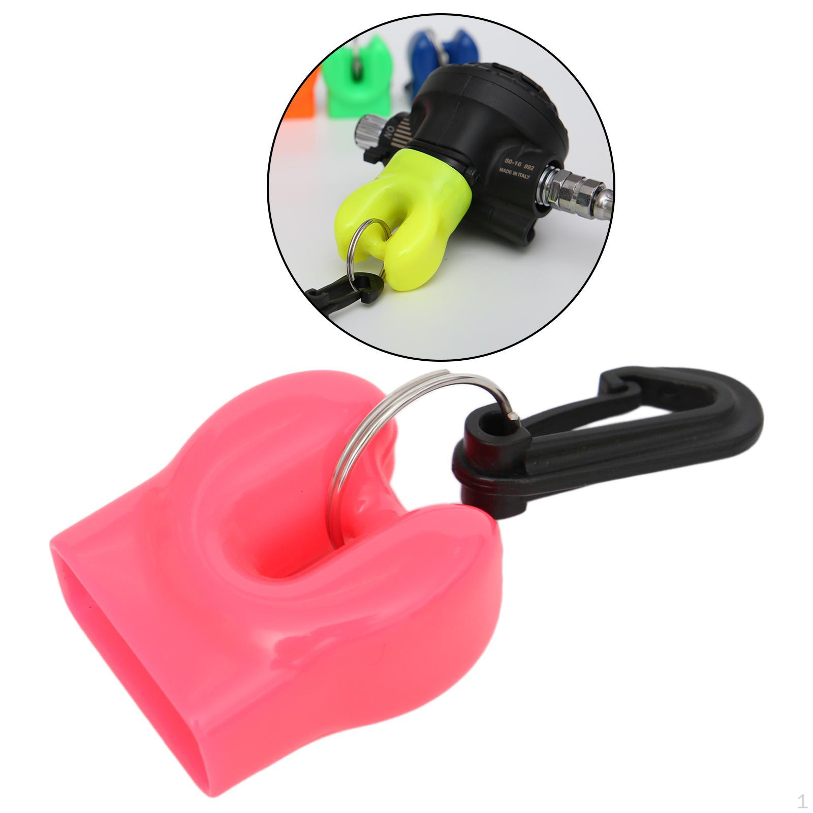 

Scuba Dive Regulator pus Holder Retainer Dustproof Mouthpiece Cover Hanger Accessories Pink 2