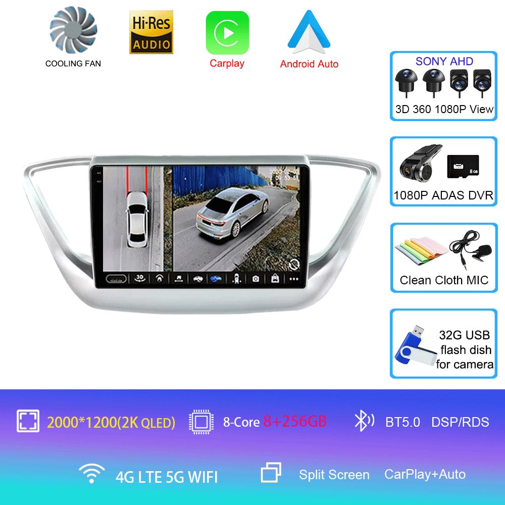 Android 14 Car Radio For Hyundai Solaris 2 2017 - 2020 Multimedia Video Player Navigation Stereo No 2din 2 Din Dvd