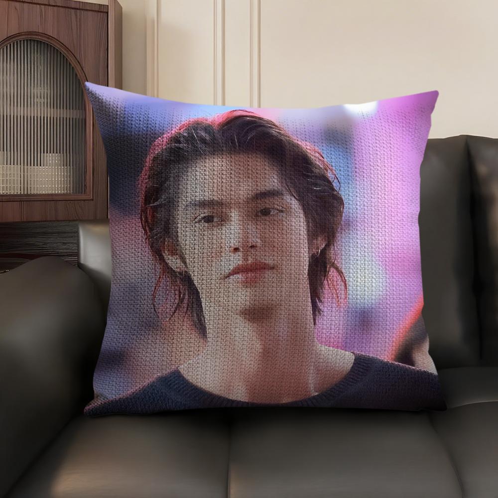 

The Star VVachirawit Chivaaree Singer Pillow Case DoubleSided Printing Short Plush Sofa Cushion Cover Bedroom Bedside Pillow 30X30cm