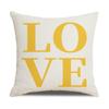 Simple Household Items Letter Geometric Print Square Pillowcase Car Cushion Sofa Pillowcase