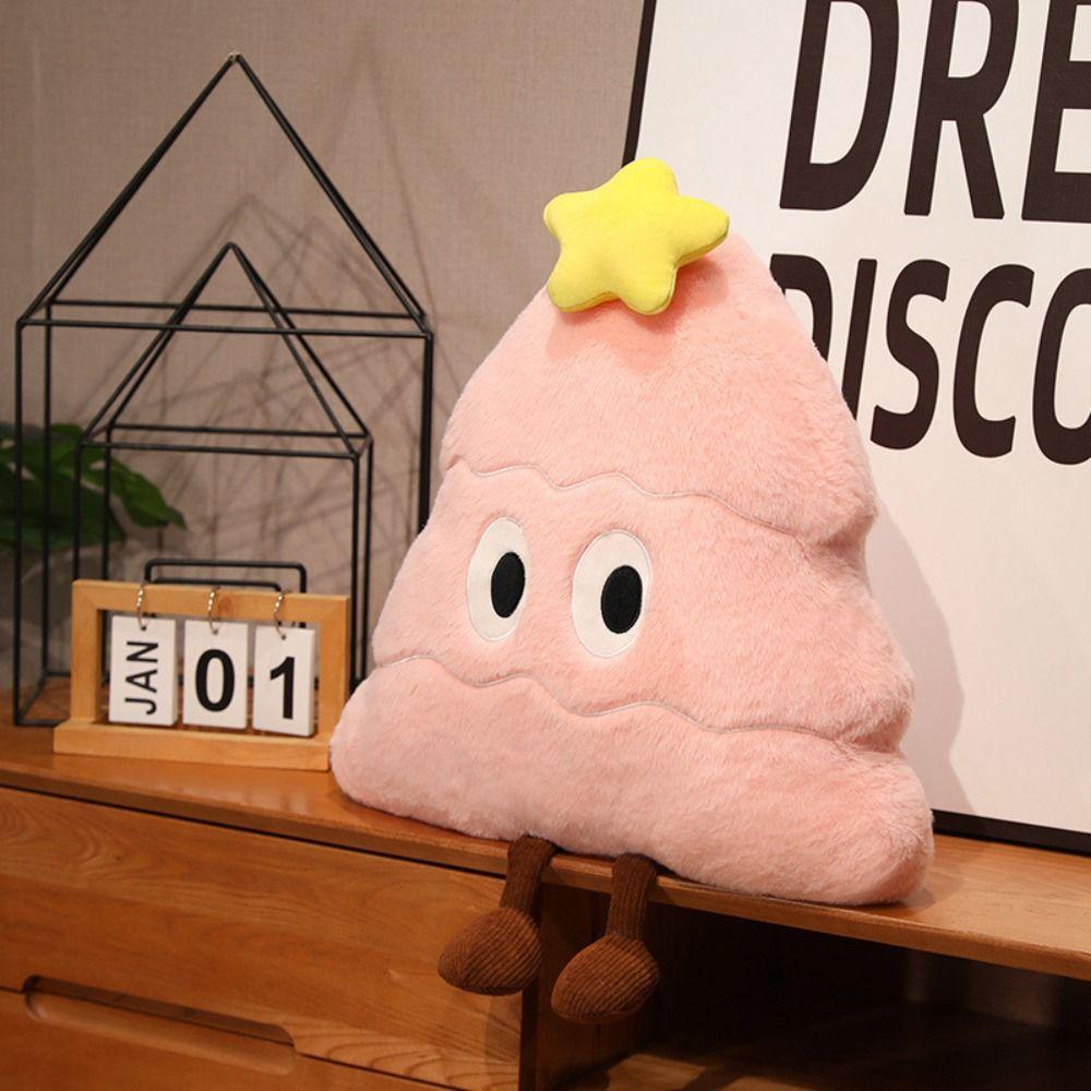 Xmas Decor Soft Christmas Tree Pillow Cute Cartoon Christmas Throw Pillow Decorative Kawaii Christmas Cushion
