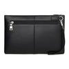 Casual Men's Clutch Bag Black PU Leather 25x2x17 cm Stylish Organizer for Essentials