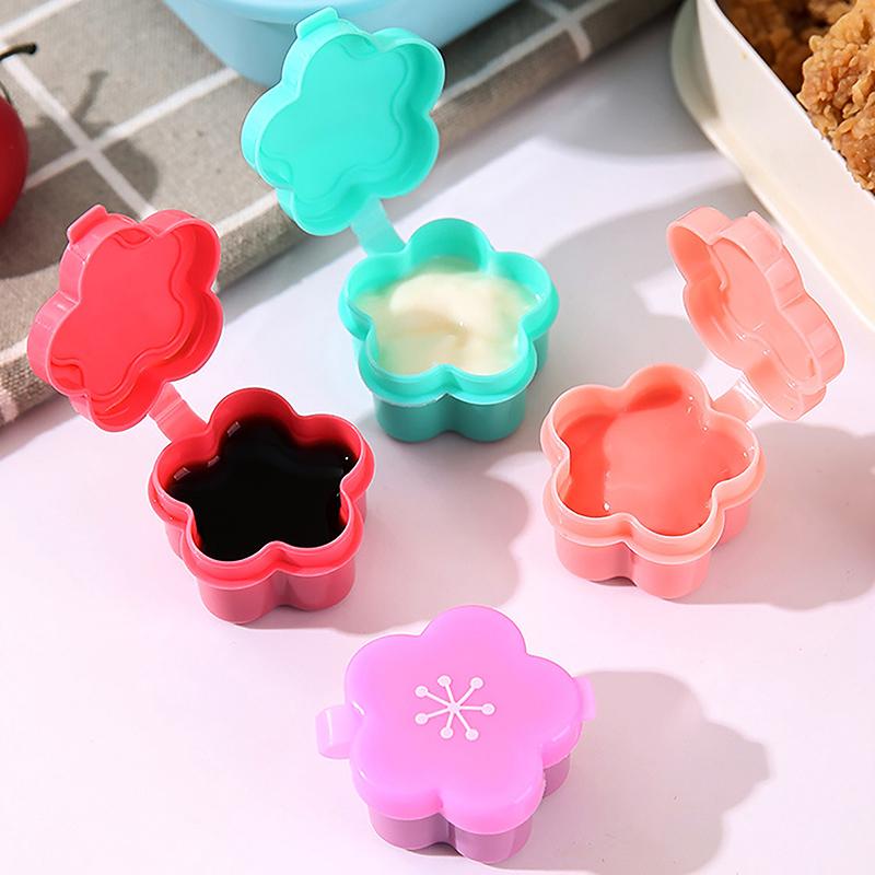 4Pcs Mini Sauce Bottle Refillable Ketchup Honey Salad Containers Bottles Portable Sauce Jars Lunch Box Dressing Dispensers Box