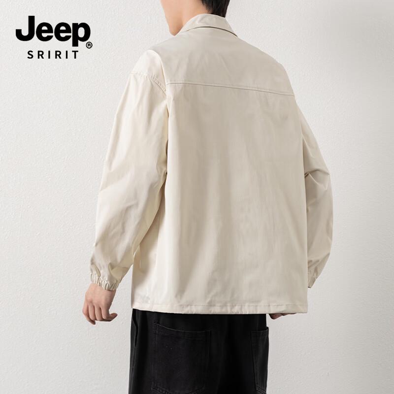 JEEP SPIRIT Men's Casual Lapel Workwear Jacket