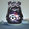 Camouflage Football Kids' Backpack: Large Capacity, Spine Protection, Multi-Compartment for Grades 1-3