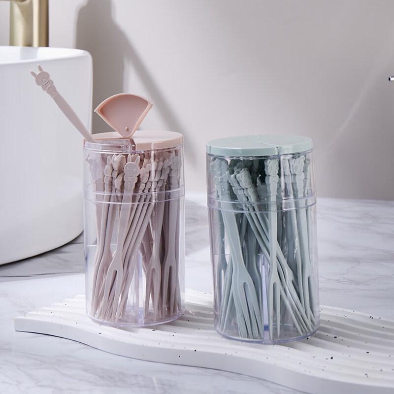 ZISIZ Einweg-Obstgabel- und Spießset