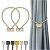 2Pcs Adjustable Window Curtain Buckles INS Magnetic Curtain Strap Curtain Holders  Curtain Decor