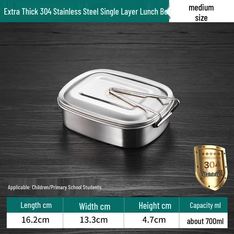 304 Stainless Steel Divided Lunch Box