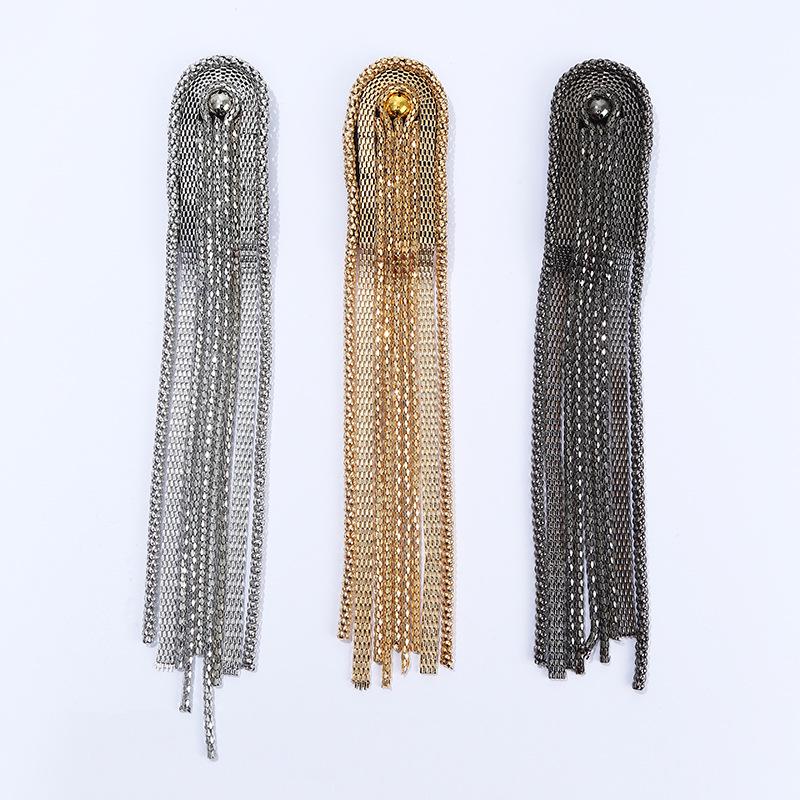 Handmade Classical Metal Tassel Epaulettes - Fashionable Cross-Border Clothing Accessories