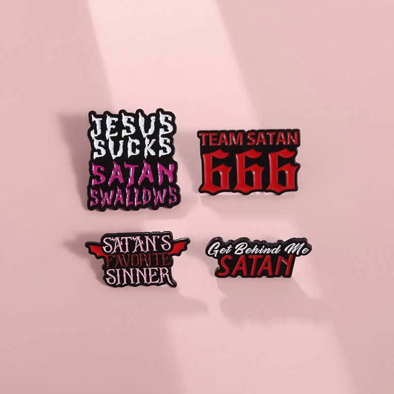 Cartoon Red Trendy Character Brooches In Alloy Material For Accessories Fashionable