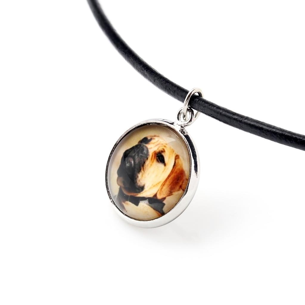 Bullmastiff - Necklace Pendant with Your Photo, Handmade, Handcrafted Jewelry by Art-Dog Brand