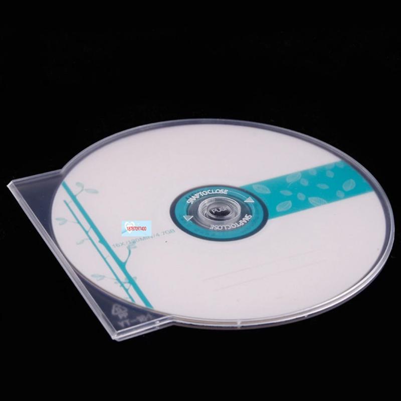 1/3Pcs Transparent Plastic Single Piece Round Disc Case Cd Case Thickened Cd Dvd Disc Box Disc Case Storage Box