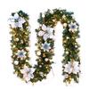  LED Tree Hanging Ornament Rattan Colorful Decoration For Christmas Party