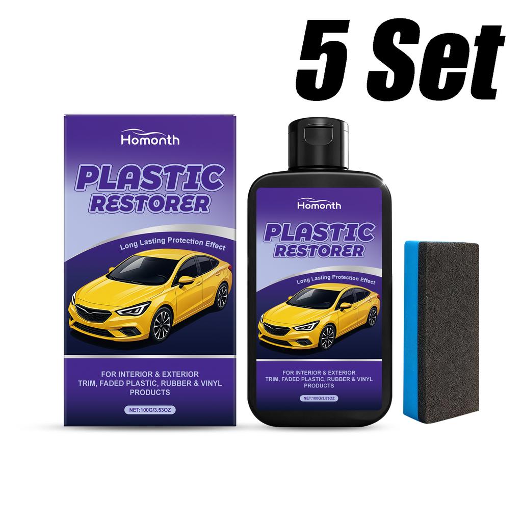 Car Universal Leather and Plastic Repair Polishing Wax Car Interior Care Black and Shiny Care Auto Polish And Repair Coating Set