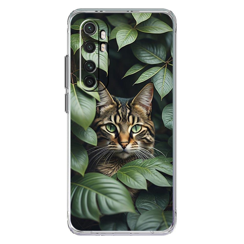 Phone Case For Xiaomi Poco X6 X5 NFC X3 F6 F5 Pro F4 F3 M3 14 13T 12T 12 13 Lite 11 Mi 5G Clear Cover Cute Detection cat
