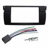 One or Double Din Radio Fascias for BMW 3 Series E46 1998-2005 DVD Stereo Panel Dash Mount Refitting Trim Kit Frame CD Bezel