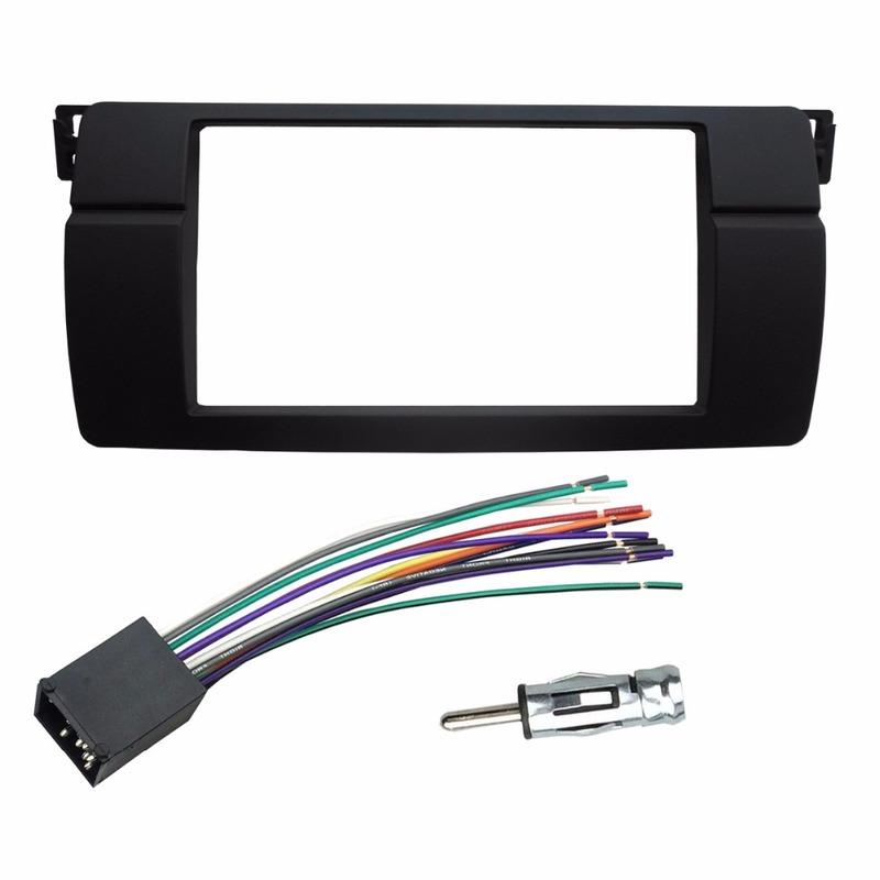 One or Double Din Radio Fascias for BMW 3 Series E46 1998-2005 DVD Stereo Panel Dash Mount Refitting Trim Kit Frame CD Bezel